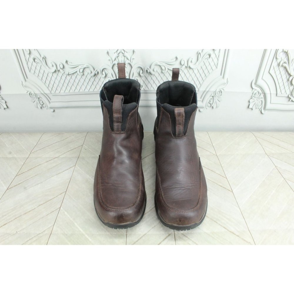LL Bean Brown Leather Rugged Traverse Insulated Chelsea Trail Boots 11 M - Picture 5 of 10